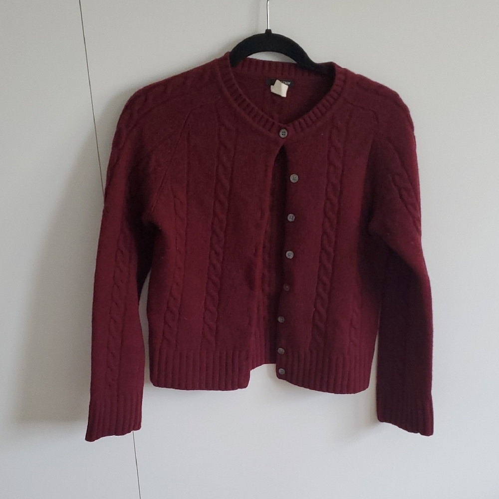 Lambswool Cabled Cardigan